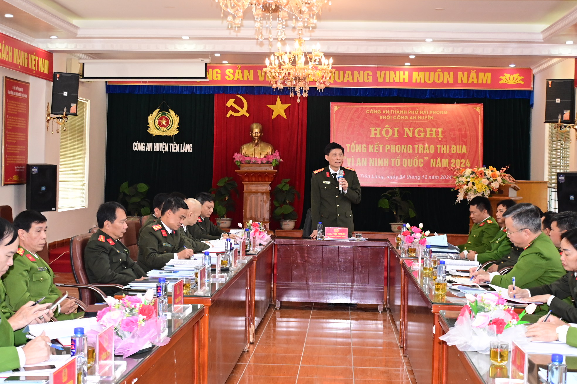 Công an khối huyện tổng kết phong trào thi đua “Vì An ninh tổ quốc” năm 2024